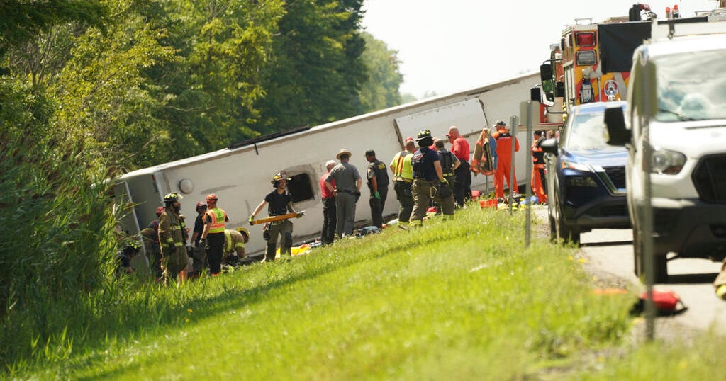 Tour bus rolls over on upstate New York highway, killing multiple people, police say Tour bus rolls over on upstate New York highway, killing multiple people, police say