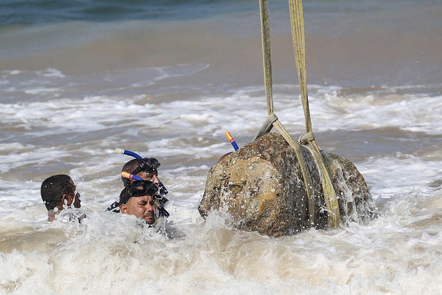 Egypt regains the new artifacts submerged in the Mediterranean Sea 