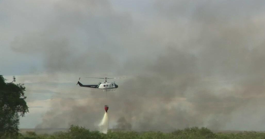 Map shows massive Everglades wildfire burning in Broward 