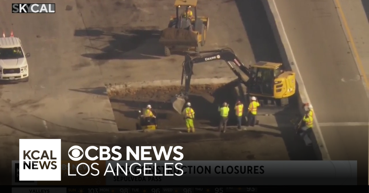 405 Freeway construction closures continue - CBS Los Angeles