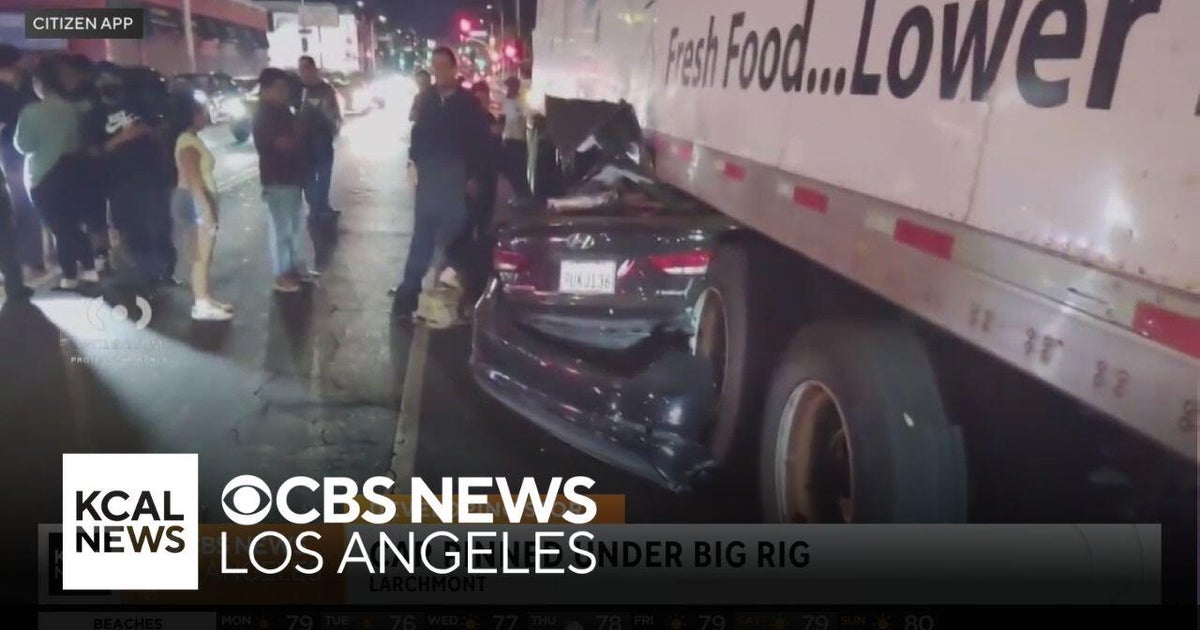 Driver is pinned under big rig in Larchmont after crashing into it ...