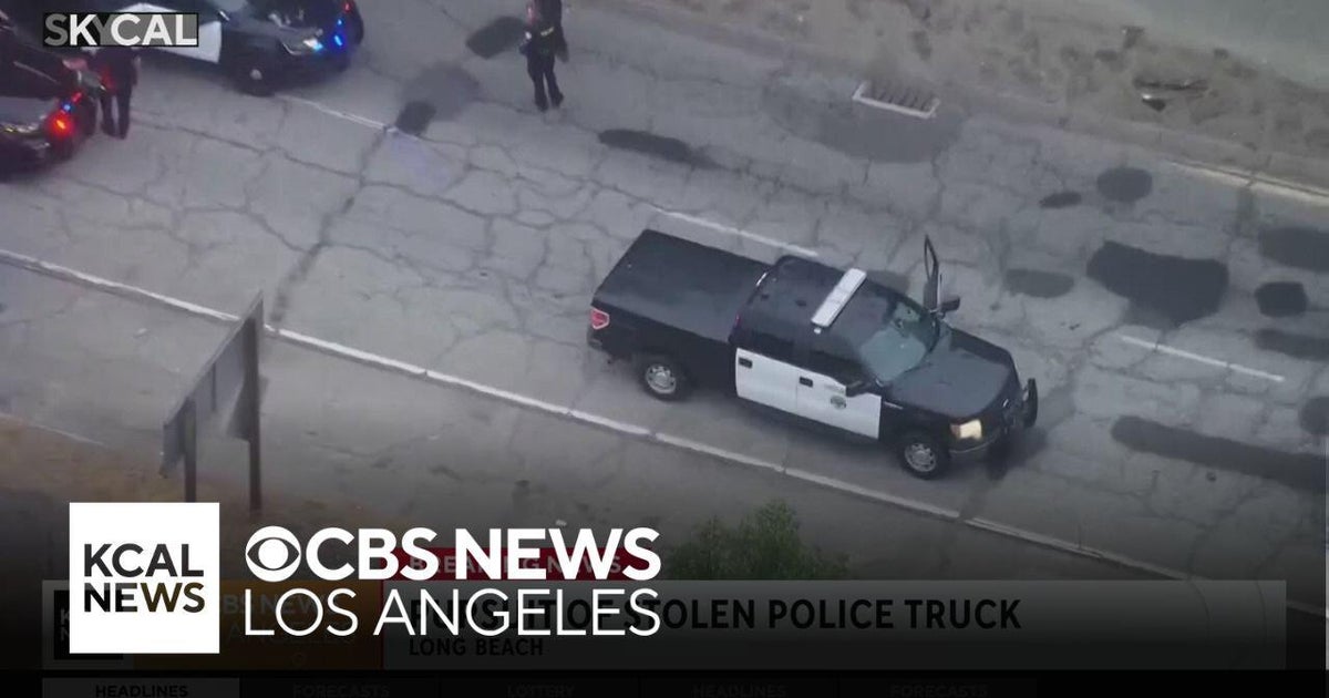 Long Beach police pursued one of their own vehicles after suspect ...