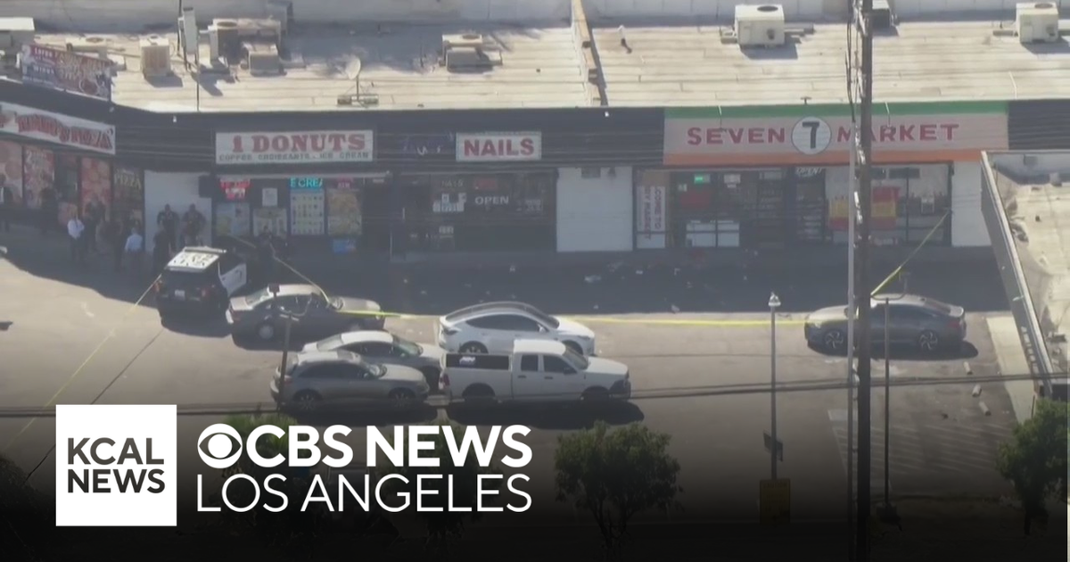 Police search for gunmen in string of shootings in South LA - CBS Los ...