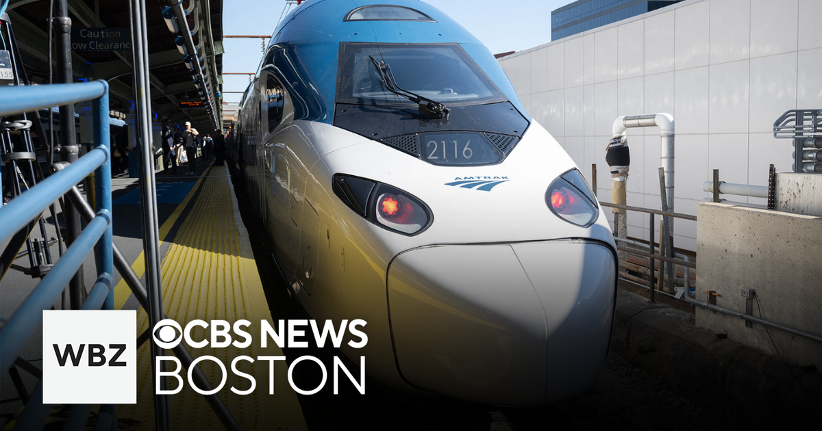 NextGen Acela train arrives at Boston’s South Station - CBS Boston