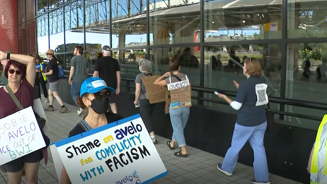 Avelo Airlines Protest at BWI Airport 