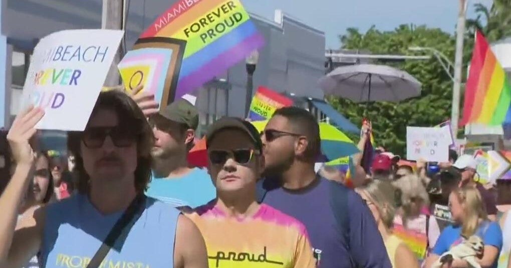 Hundreds take to Miami Beach streets to call for unity and tolerance – CBS News