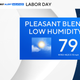 Labor Day weather looking pleasant for holiday plans 