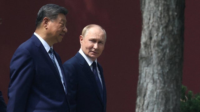 Russian President Vladimir Putin meets with Chinese President Xi Jinping in Beijing 