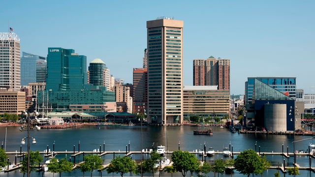 Baltimore, Maryland Inner Harbor skyline 