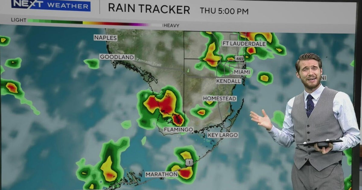 Scattered showers expected Thursday throughout South Florida – CBS News