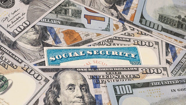 Lake Elsinore, CA, USA - September 30, 2023: Fake Social security card on prop US currency 