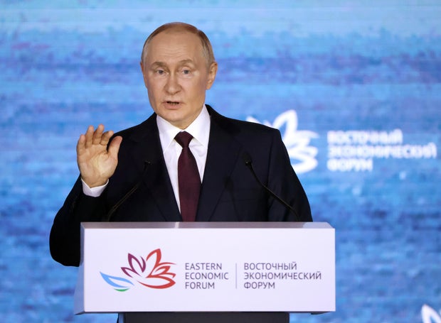 Putin says Russia would consider foreign troops deployed in Ukraine 