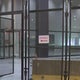Temporary fencing put up outside Dirksen Federal Building 