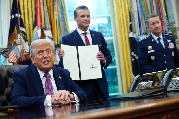 President Trump and Defense Secretary Pete Hegseth 