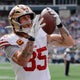 49ers tight end George Kittle leaves game against Seattle after suffering hamstring injury 