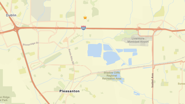 Earthquake near Pleasanton, Sept. 7, 2025 