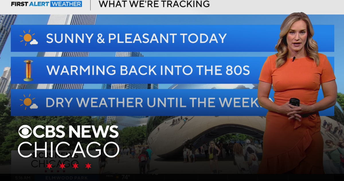 Sunny and pleasant Monday in Chicago - CBS Chicago