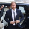 Prince Harry attends appeal court hearing at the High Court in London 
