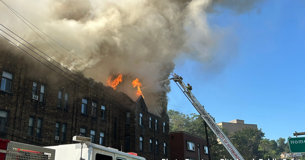 Massive Fire Rages Squirrel Hill Pittsburgh Apartment Building