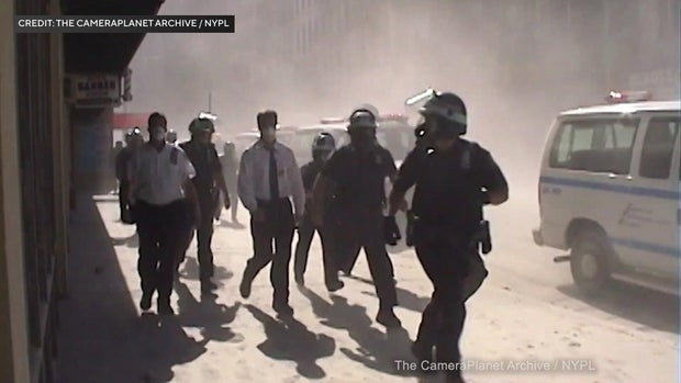 First responders on the street on 9/11 