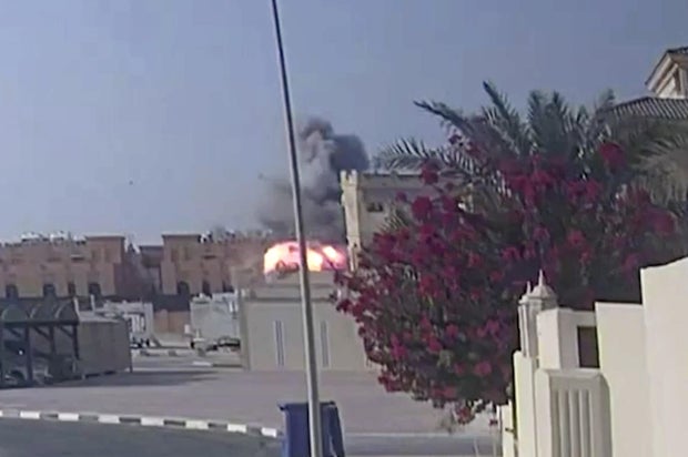 Israeli Attack on Hamas Negotiators in Qatar Captured on CCTV 