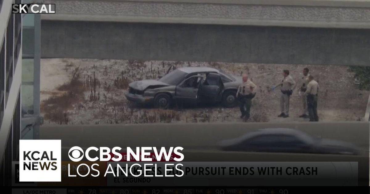 Reckless DUI pursuit ends with crash in El Segundo - CBS Los Angeles