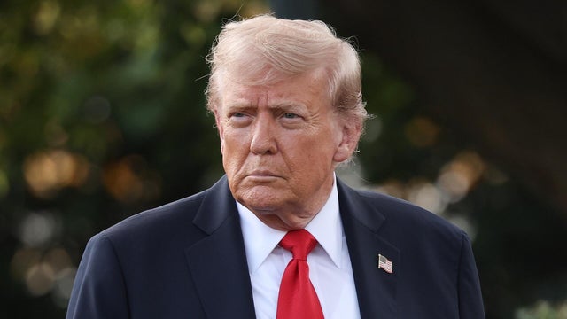 President Trump Departs White House For New York 