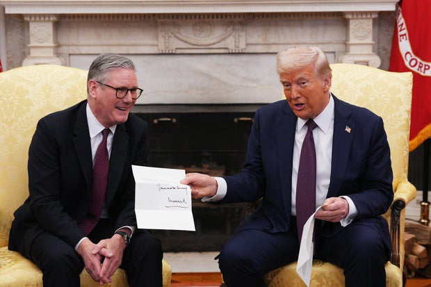 UK Prime Minister Meets With President Trump In Washington