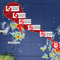 Maps show the forecast track of Tropical Storm Gabrielle