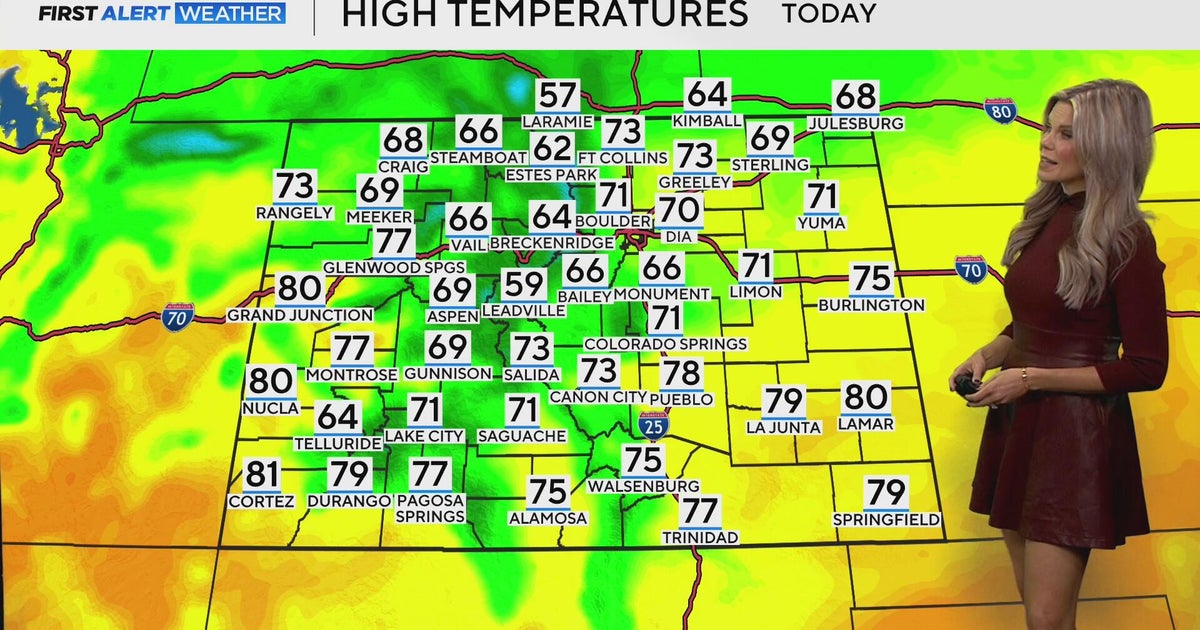More rain possible along with cooler temperatures in Denver - CBS Colorado
