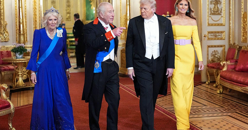 Trump attends banquet dinner with King Charles during second state visit to U.K.