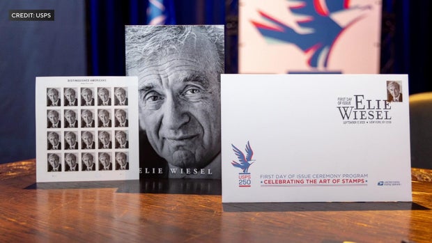 Elie Wiesel postage stamps 