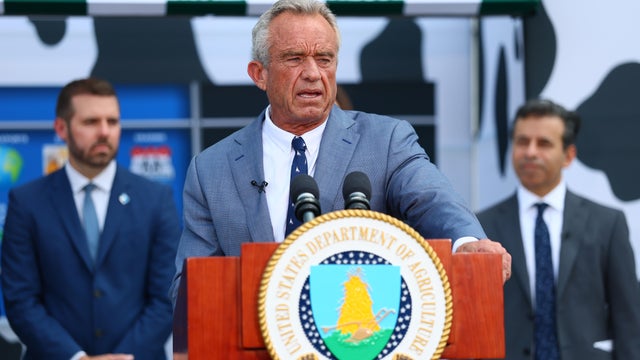 Health and Human Services Secretary Robert F. Kennedy Jr. speaks during a press conference on the steps of the United States Department of Agriculture on July 14, 2025 in Washington, D.C. 
