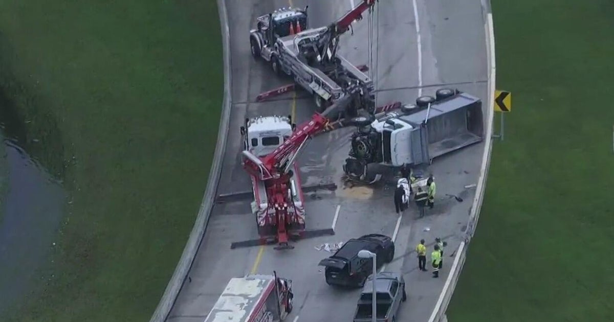 Deadly rollover crash on Turnpike in Davie under investigation - CBS Miami