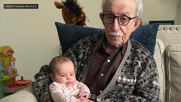 Teddy Grossi with great-granddaughter