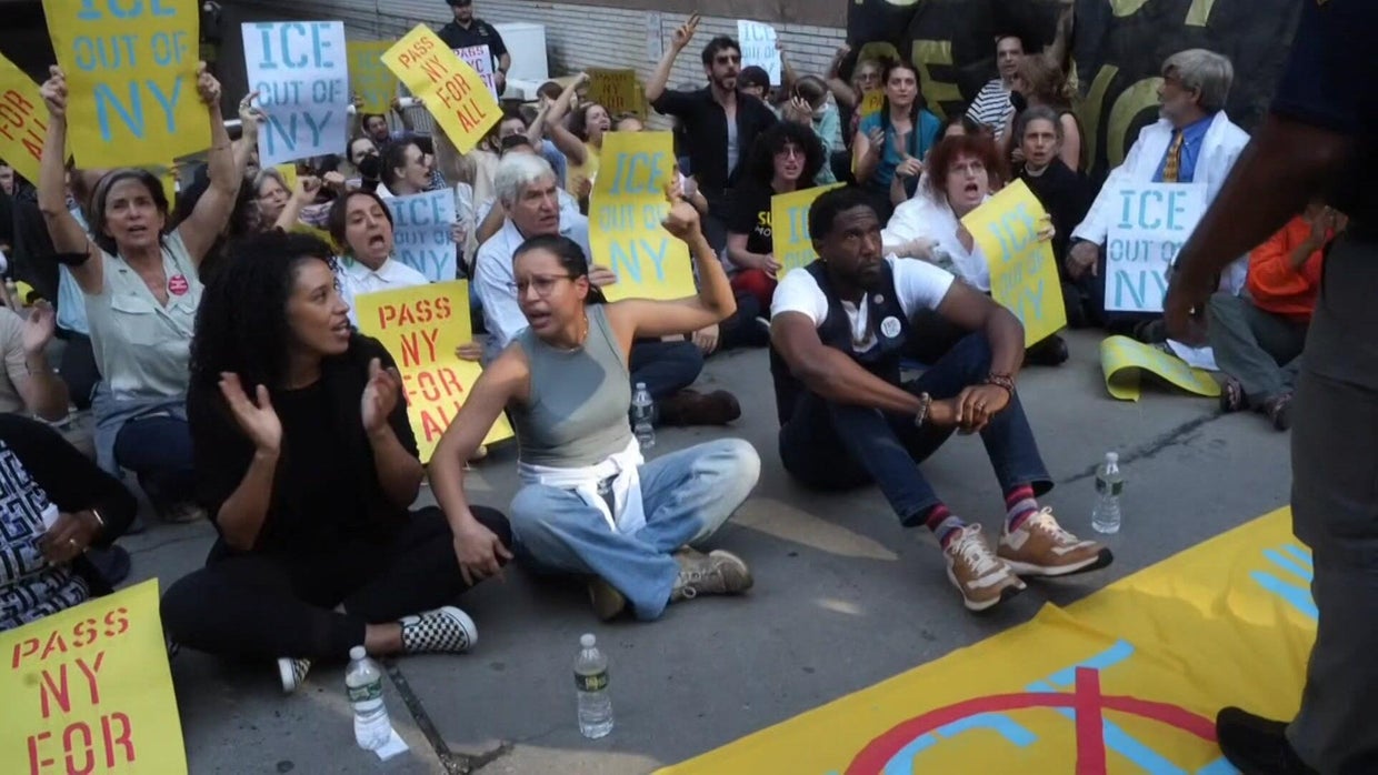 New York officials among dozens arrested at anti-ICE demonstration ...