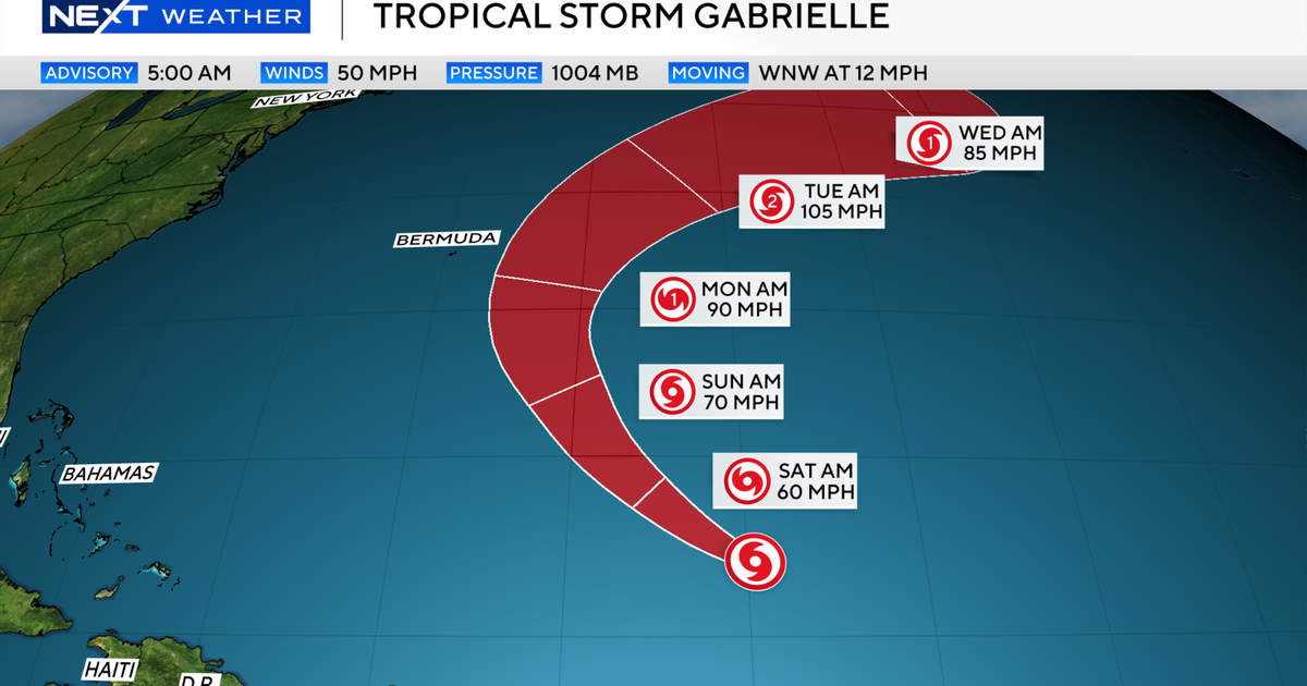 Will Tropical Storm Gabrielle impact South Florida? See the storm’s projected path.