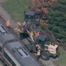Amtrak train hits construction vehicle in Lake Forest 