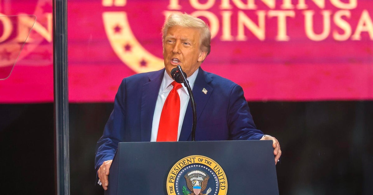 Trump tells Charlie Kirk memorial crowd "I hate my opponent"