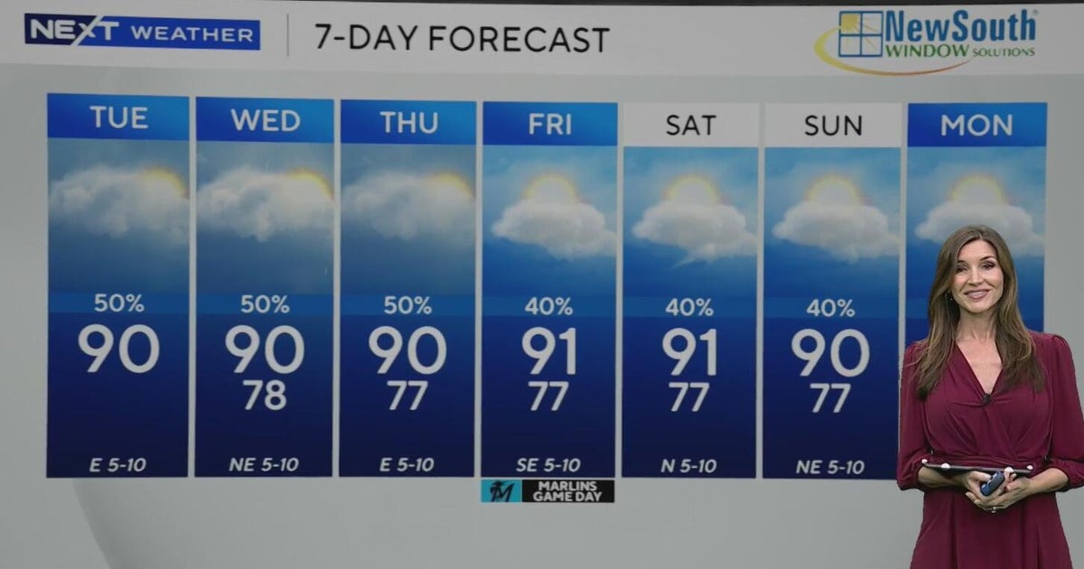 New round of scattered showers, storms on deck for parts of South Florida Tuesday