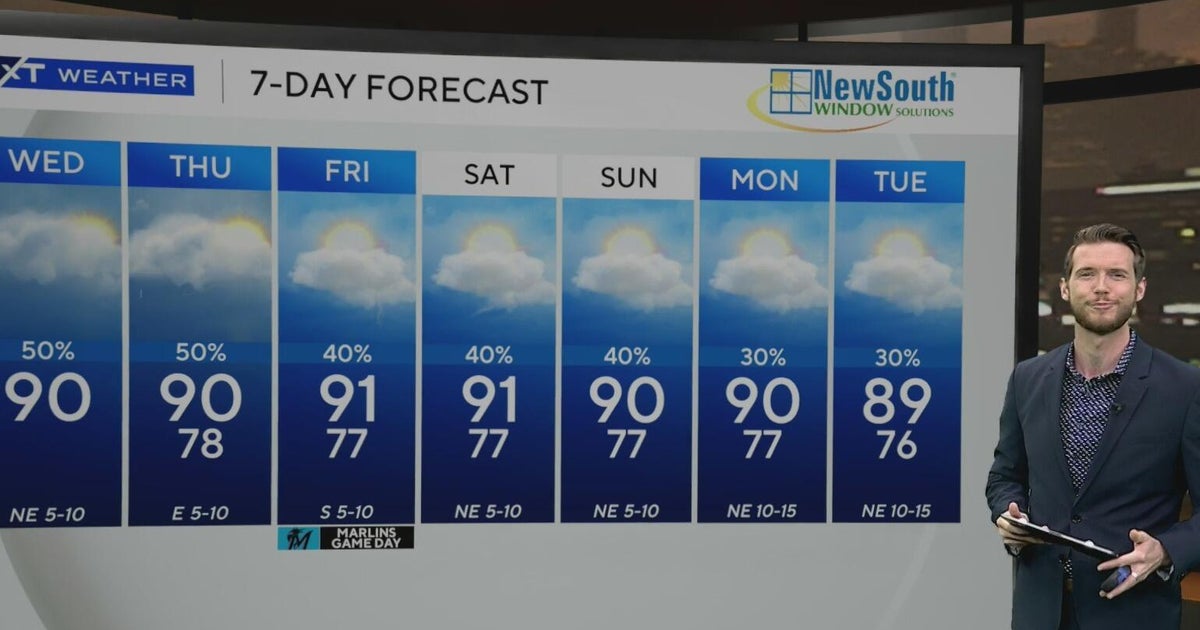 Scattered showers, storms possible in South Florida as two tropical waves being monitored