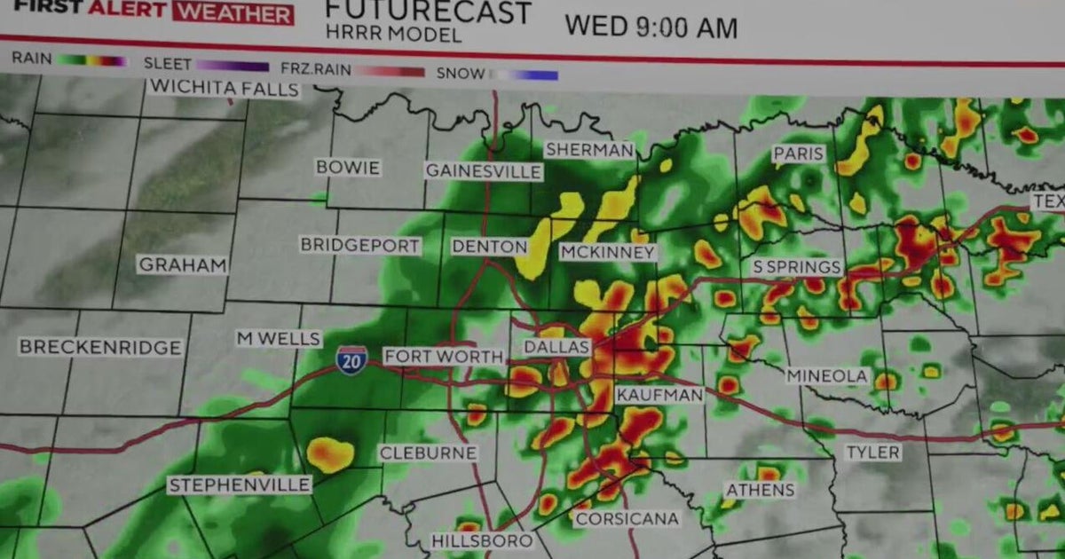 Heavy rainfall may cause flash flooding in North Texas on Wednesday ...