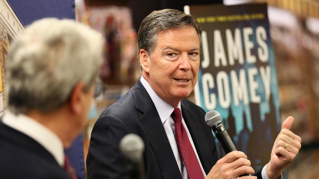 James Comey Promotes His New Book FDR Drive At Barnes And Nobles In New York 