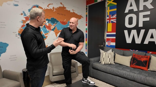 Jon Wertheim and Dana White 