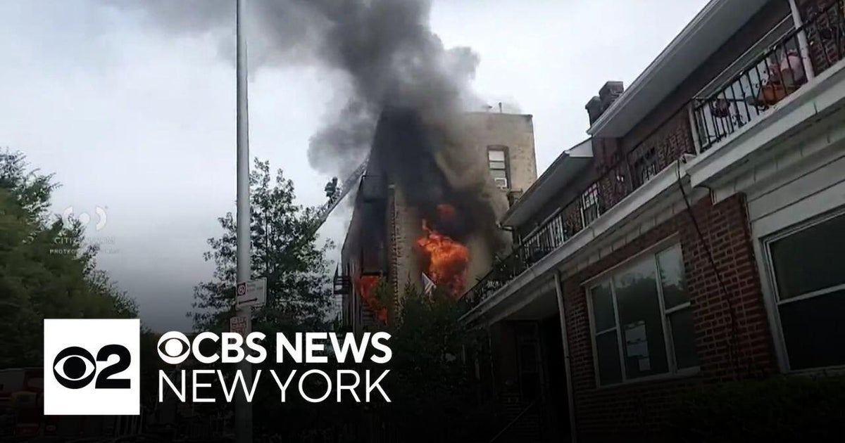 1 hospitalized after Brooklyn apartment fire - CBS New York