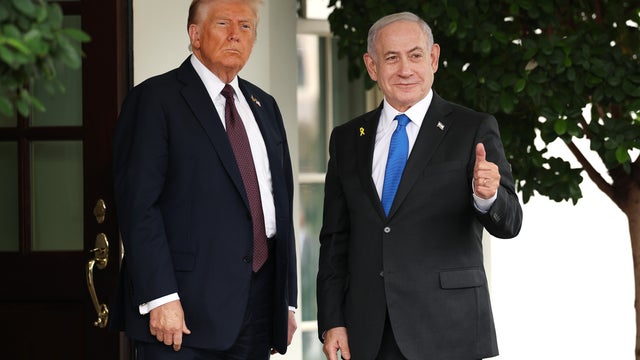 Israel's Benjamin Netanyahu Meets With Trump At The White House 