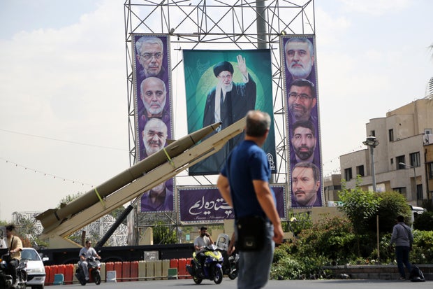 Ballistic missiles and drones displayed in Tehran 
