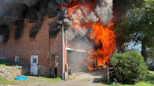 Carroll County Maryland Barn Fire 
