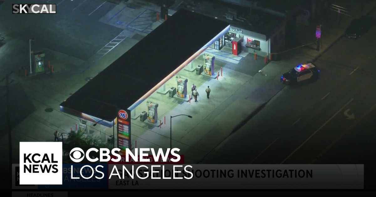One wounded in shooting at East Los Angeles gas station - CBS Los Angeles