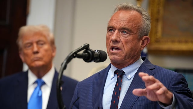 Health and Human Services Secretary Robert F. Kennedy Jr. and President Trump 